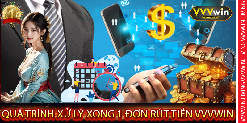 Quá Trình Xử Lý Xong 1 Đơn Rút Tiền VVVWin